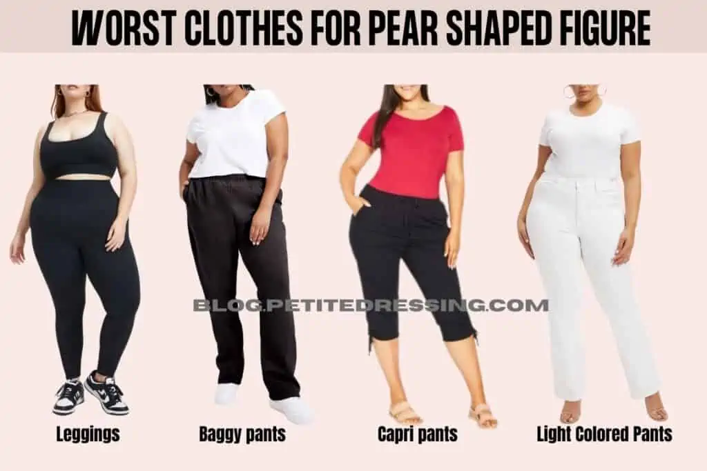 What not to wear if you have a pear shape - Petite Dressing