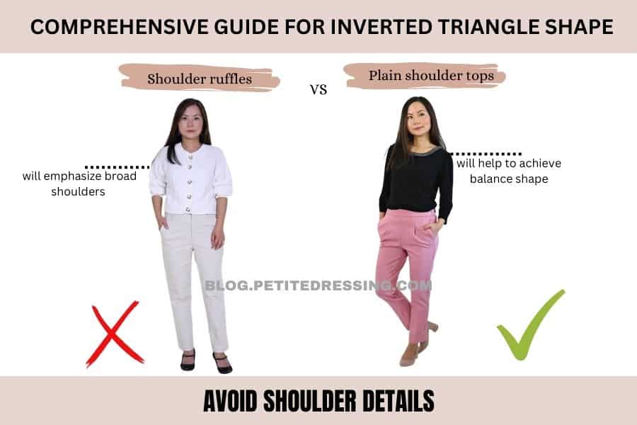 Avoid shoulder details