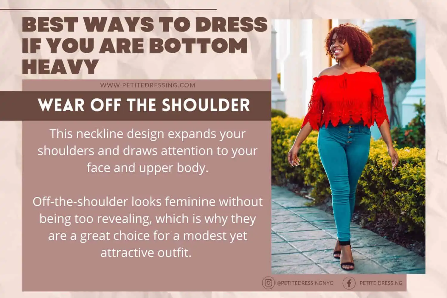 14 Best Ways to Dress If You Are Bottom Heavy - Petite Dressing