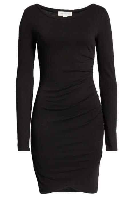 best dress for big belly-ruched dress