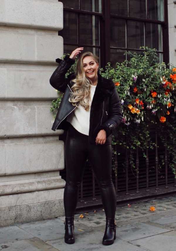 faux leather legging outfits