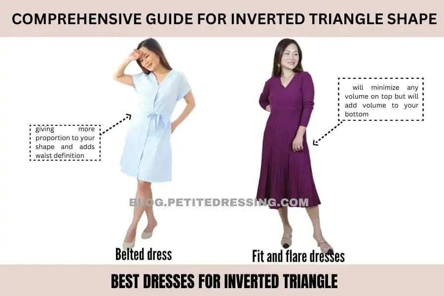 best dresses for inverted triangle