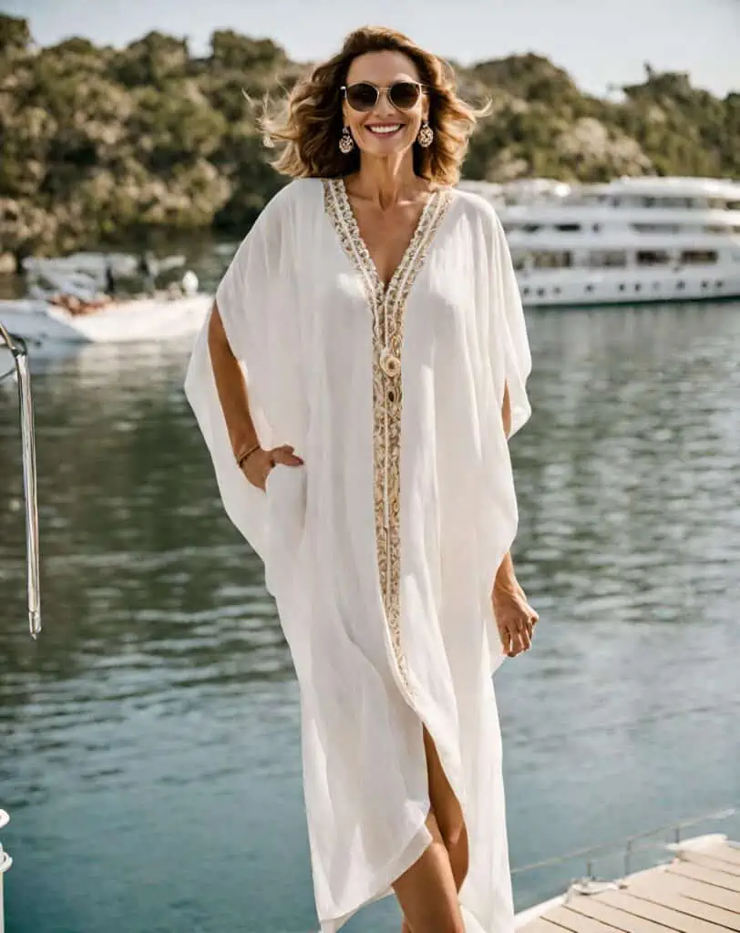 cruise outfits with kaftan dress