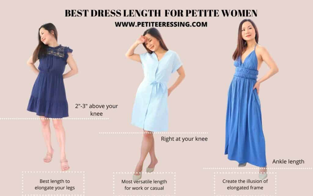 best dress length for short women