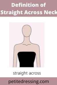 definition of straight across neckline
