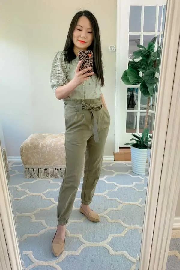 How to Wear Olive Green Pants From Work to Weekend  Thrifty Wife Happy  Life