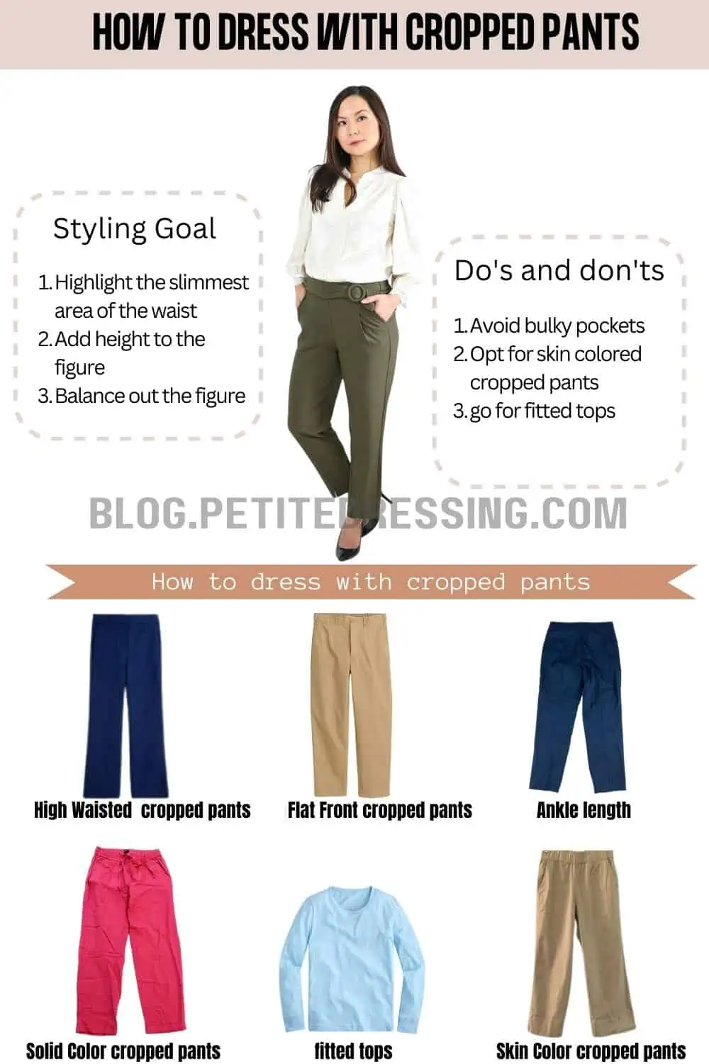 The Complete Cropped Pants Guide for Short Women - Petite Dressing