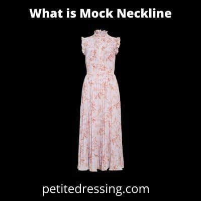 definition of mock neckline