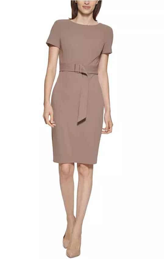 best dress for short women-belted dress3