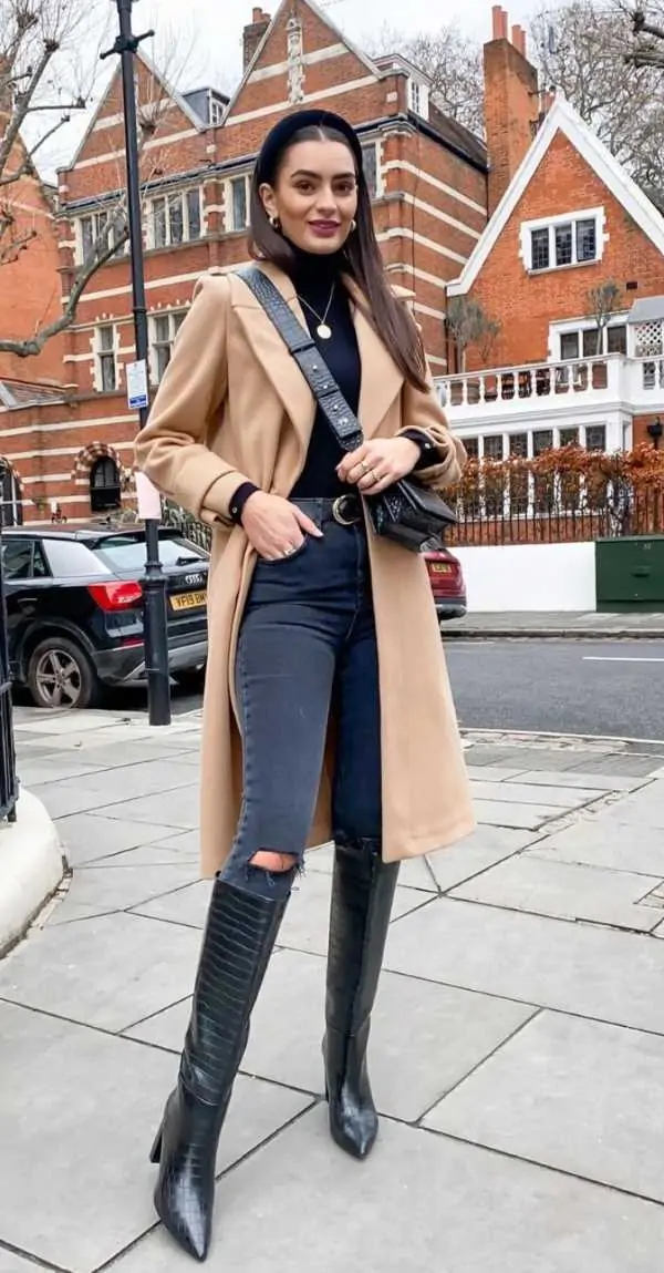 How to Style Leather Thigh High Boots