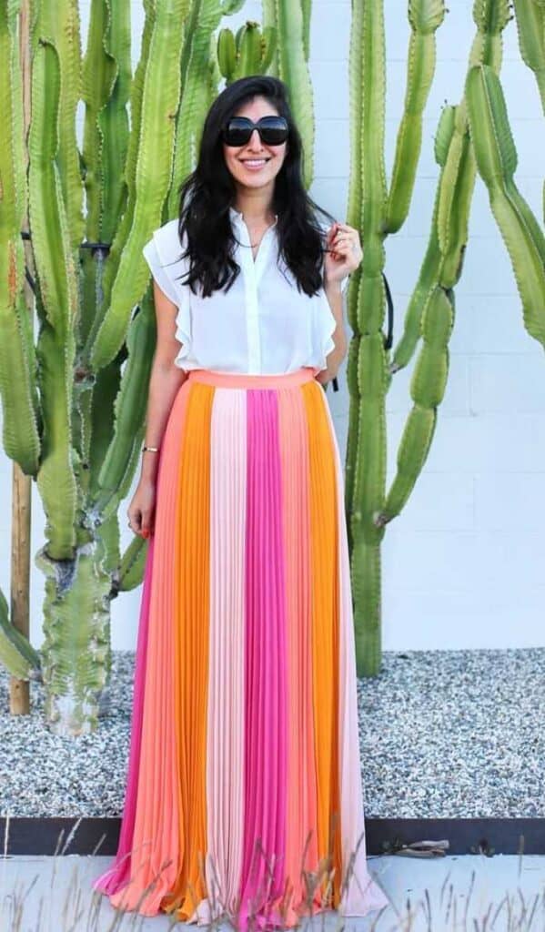 best maxi skirt outfit