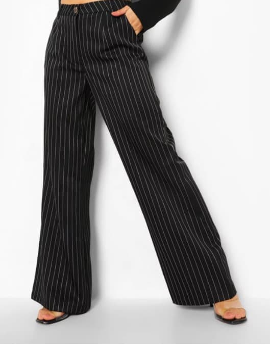 pants with vertical lines