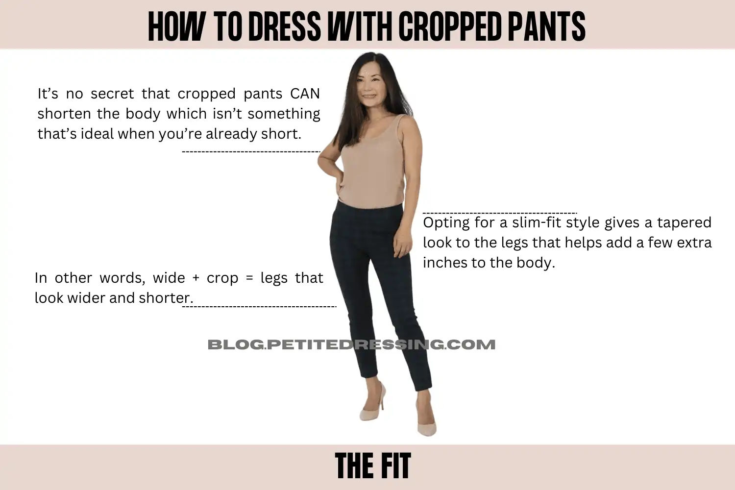 Crop pants for short on sale legs