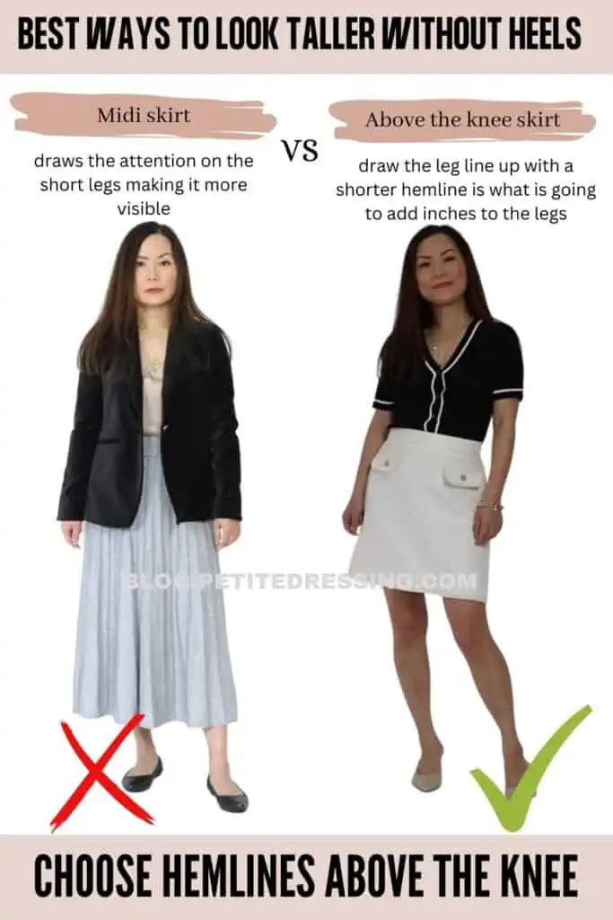 Choose Hemlines Above the Knee