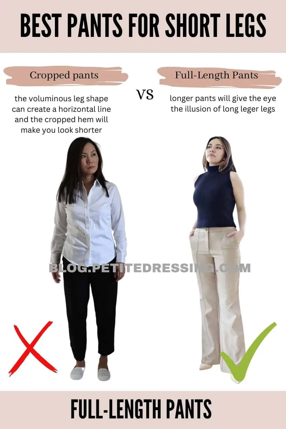 NEVER wear these 5 types of pants if you have short legs like me