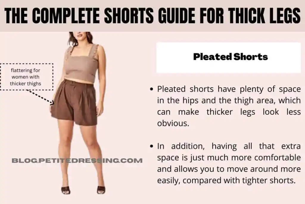 The Complete Shorts Guide for Thick Legs-Pleated Shorts