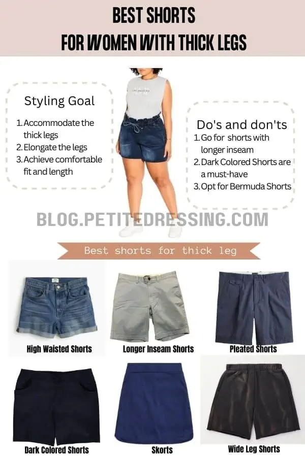 The Complete Shorts Guide for Thick Legs - Petite Dressing