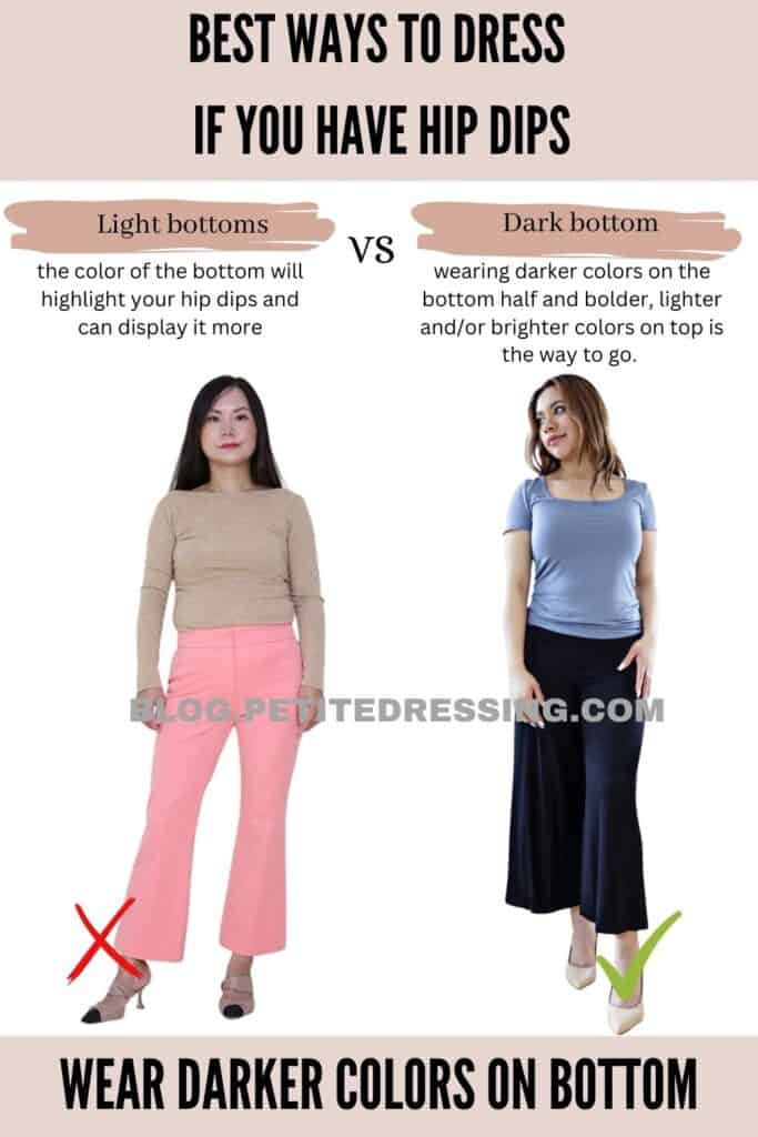 Wear Darker Colors on Bottom