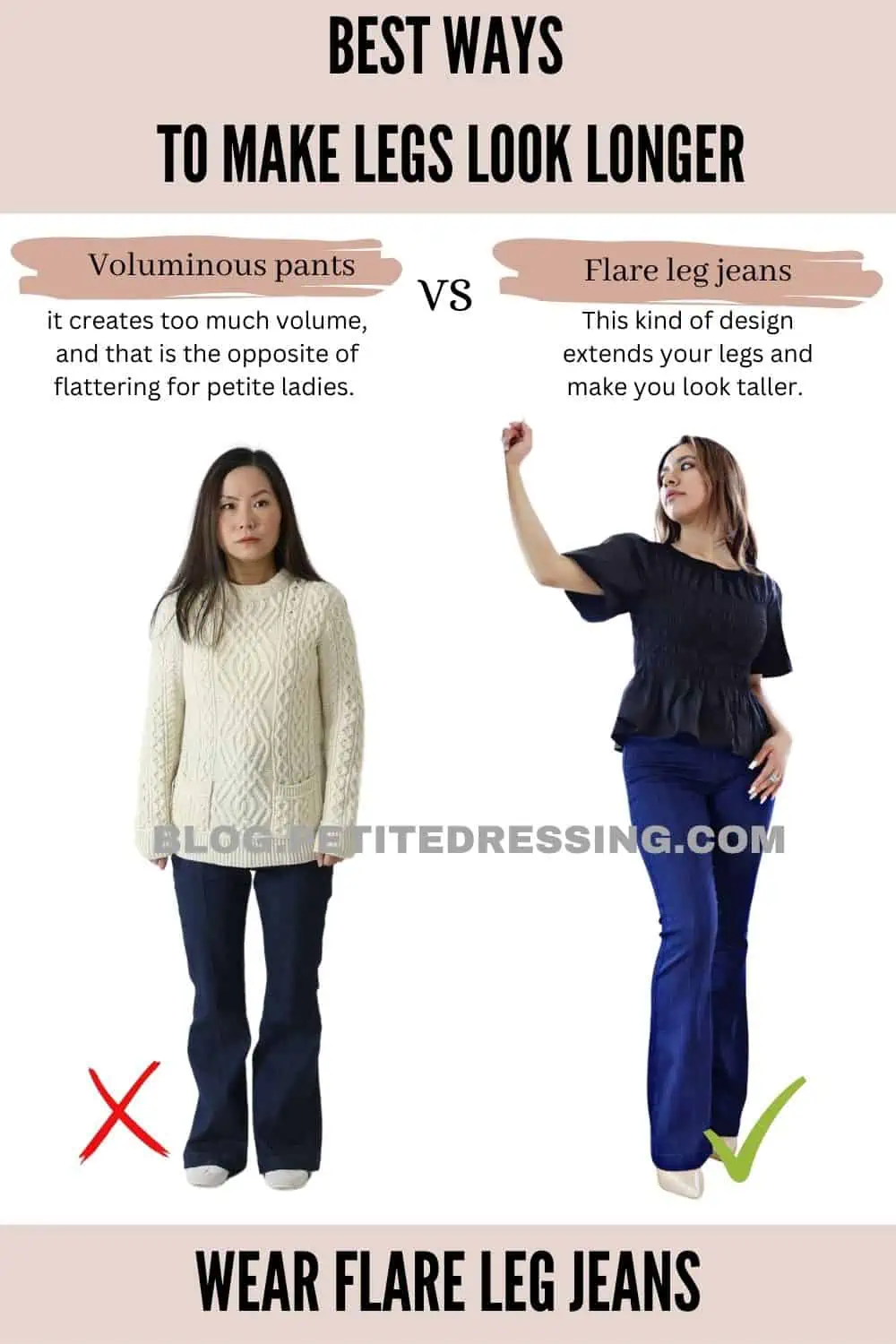 Petite fashion and petite styling tips to make your proportion look better  and legs look longer. #…