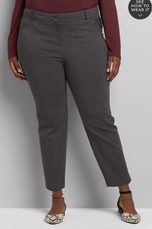 short overweight-slim ankle pants