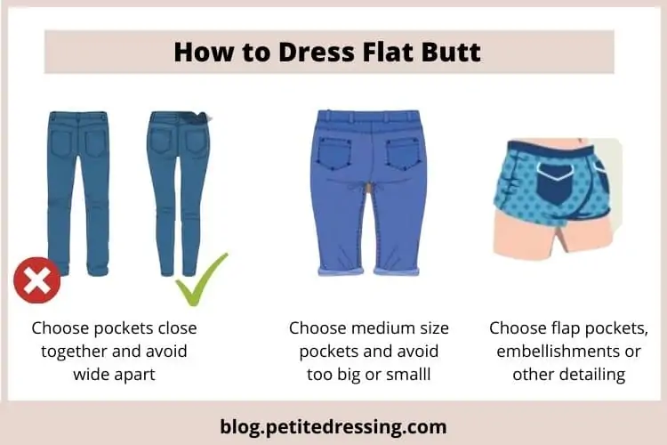 how to dress flat butt
