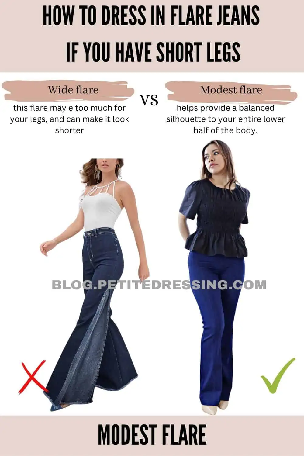 Are flared jeans good for people with short legs? - Quora