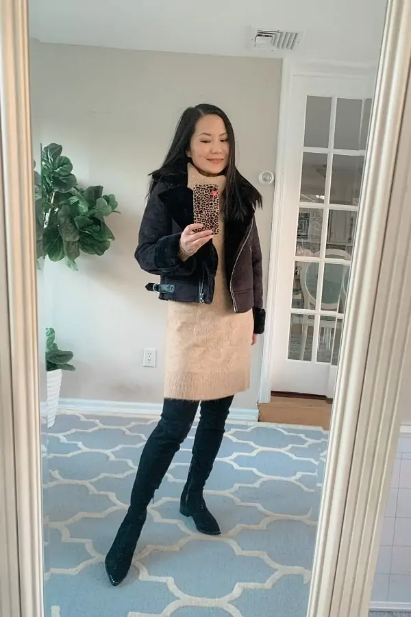 How to Style Over the Knee Boots If you are Petite Petite Dressing