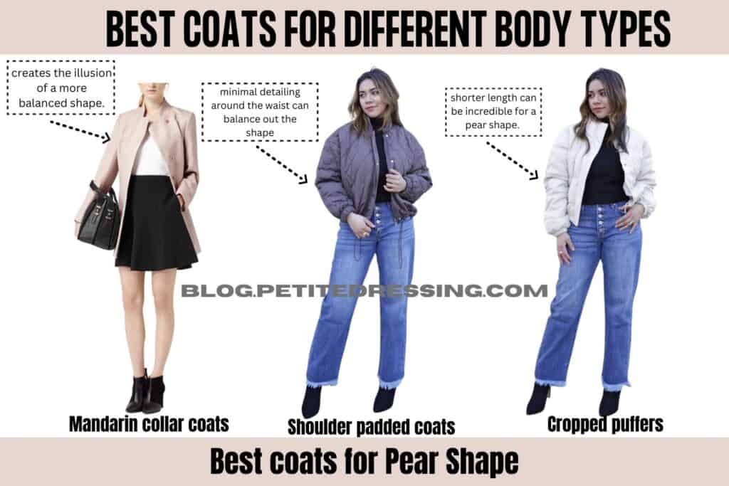 Best coats for different body types-Pear Shape