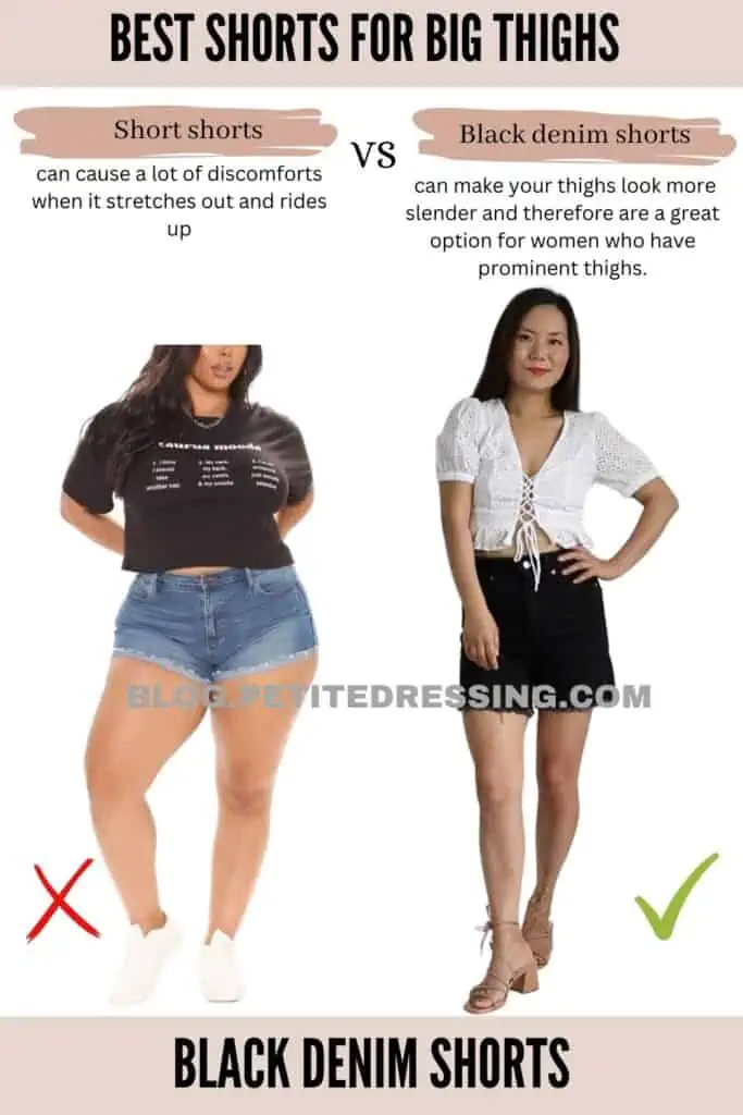 How to Choose Shorts for Big Thighs Petite Dressing