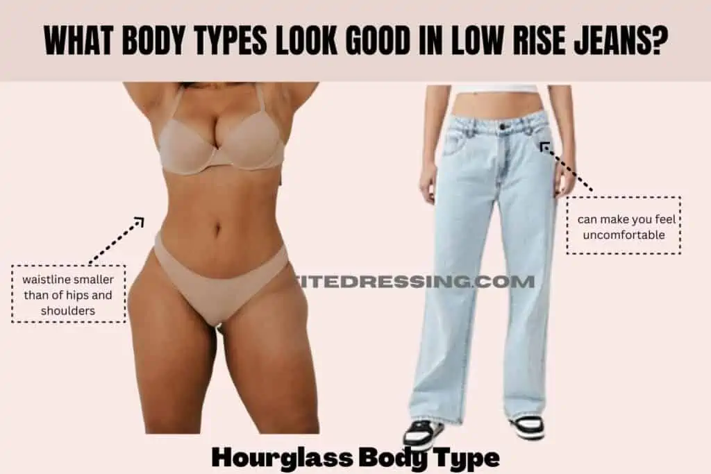 Body Types that should be Cautious with Low-Rise Jeans-Hourglass Body Type
