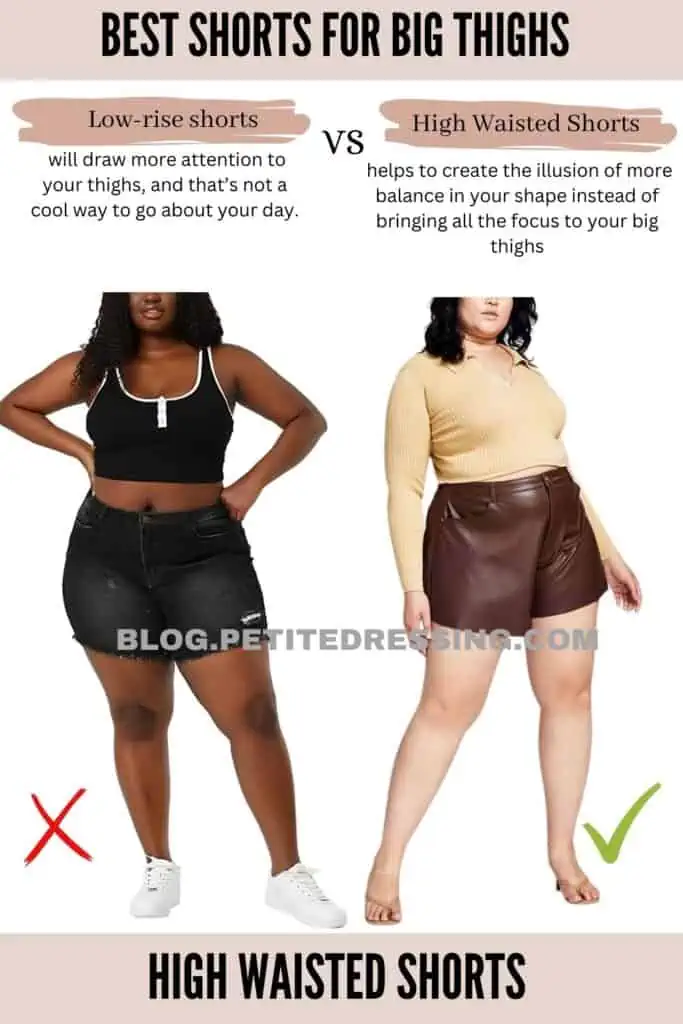 How to Choose Shorts for Big Thighs - Petite Dressing