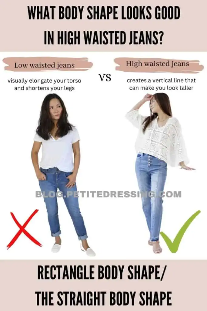 What Body Shape Looks Good in High-Waisted Jeans? - Petite Dressing