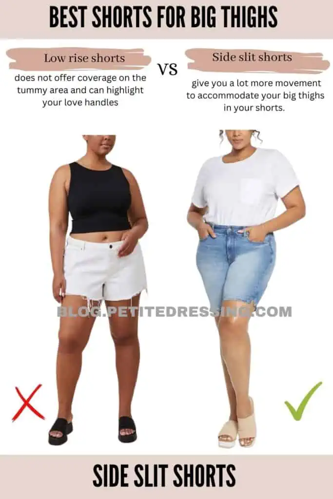 How to Choose Shorts for Big Thighs - Petite Dressing