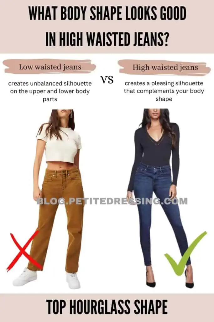 What Body Shape Looks Good in High-Waisted Jeans? - Petite Dressing