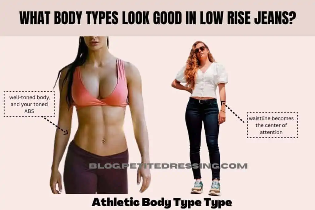 What Body Types Look Good in Low Rise Jeans-Athletic Body Type