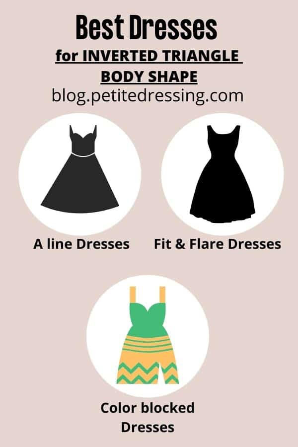 best dresses for inverted triangle body shape