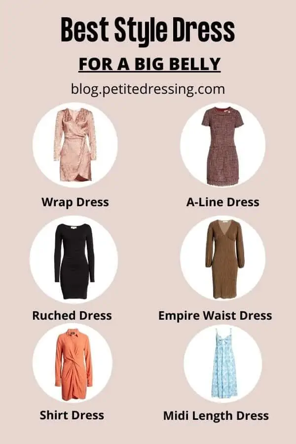Best Dresses To Hide Or Minimize A Large Stomach, Belly Flattering Dresses