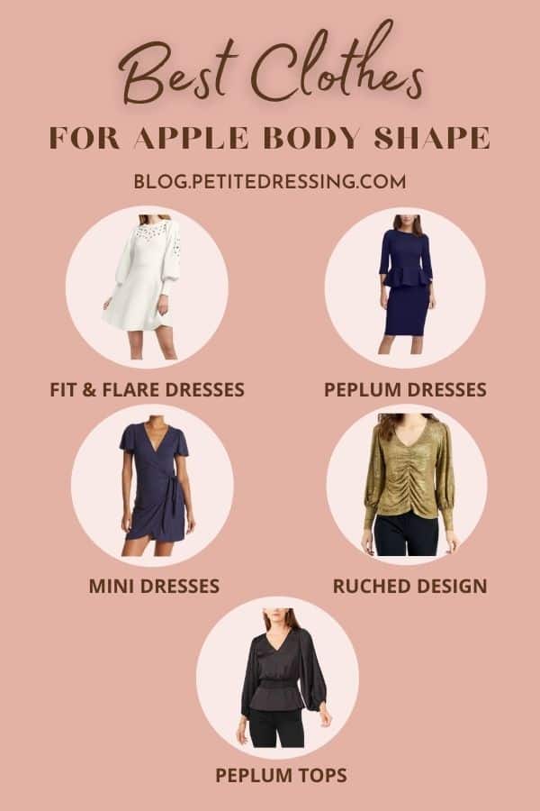 dresses for apple shaped body