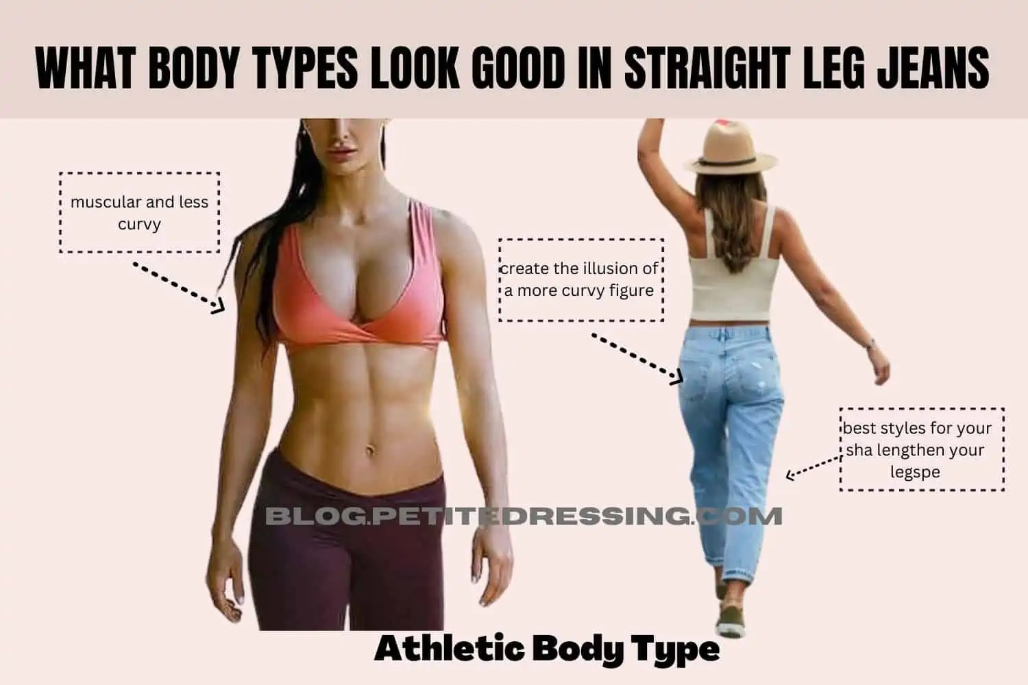 Straight leg 2024 jeans body type