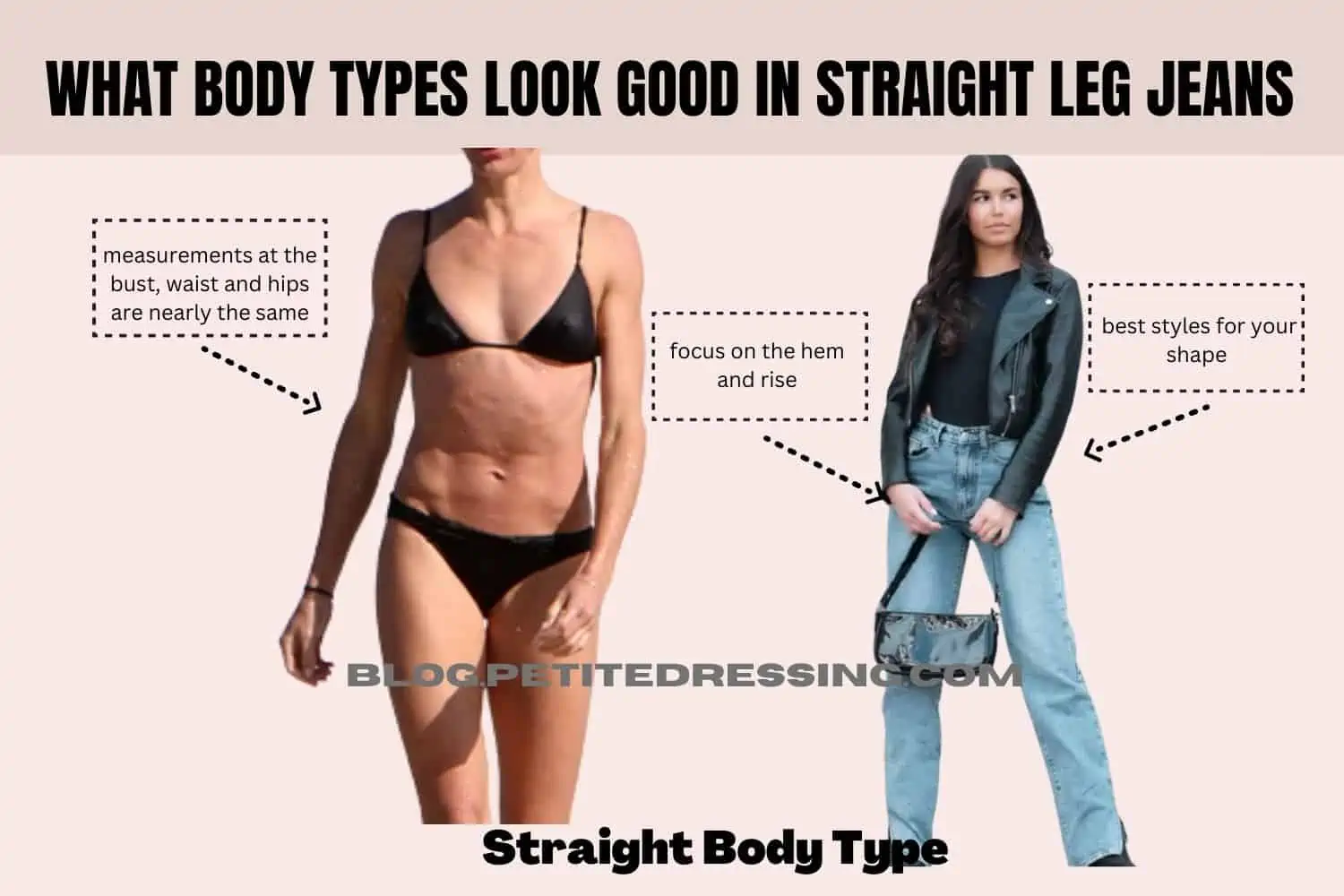 What Body Types Look Good in Straight-Leg Jeans