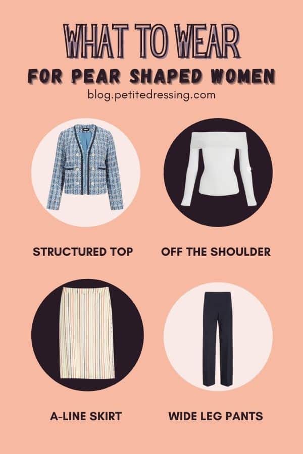 Pear shaped body outfits