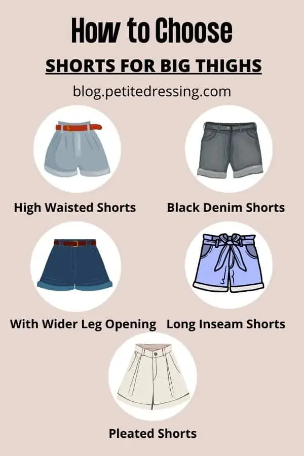 How to Choose Shorts for Big Thighs Petite Dressing