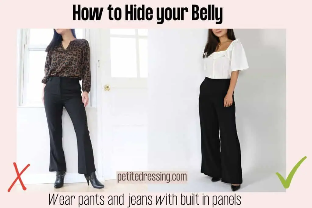 the best pants to hide your belly and skirts to fit your tummy