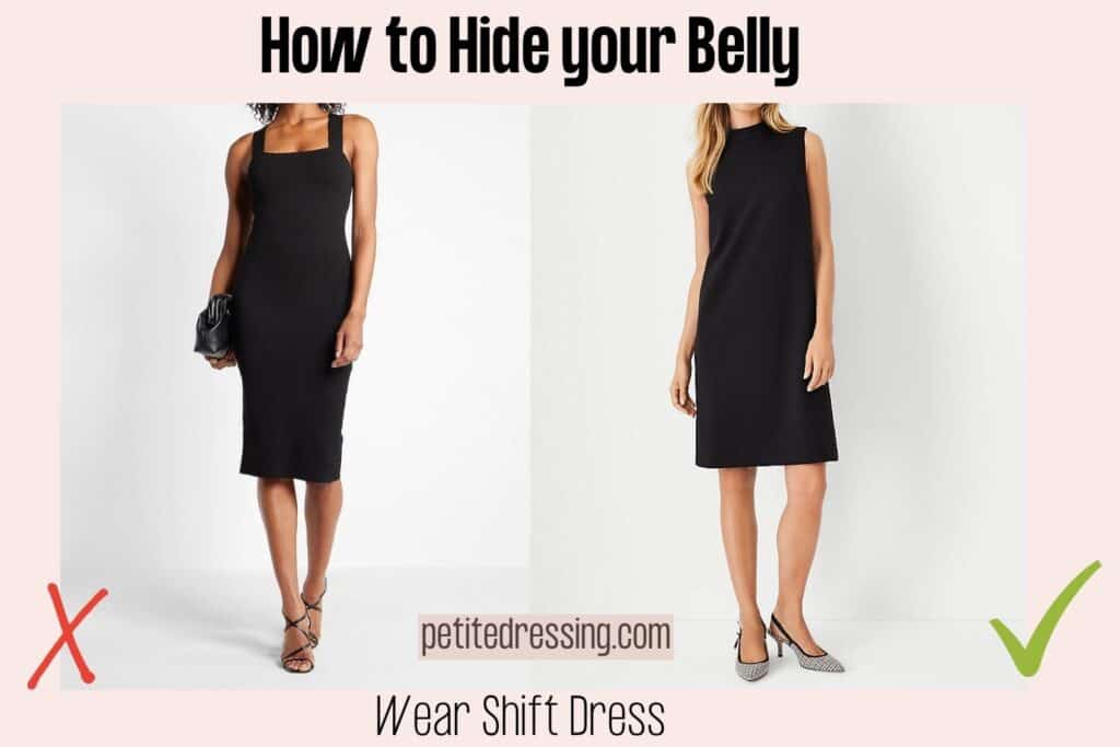 dresses to hide tummy and arms