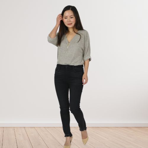 What Jeans Make Your Legs Look Longer-Dark Colored Skinny Jeans