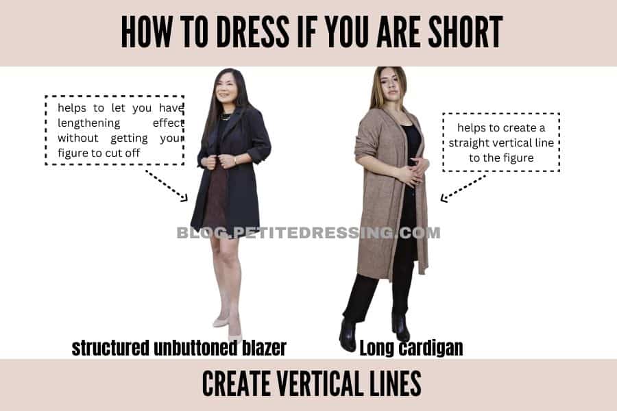 how to dress if you are short-Create Vertical Lines