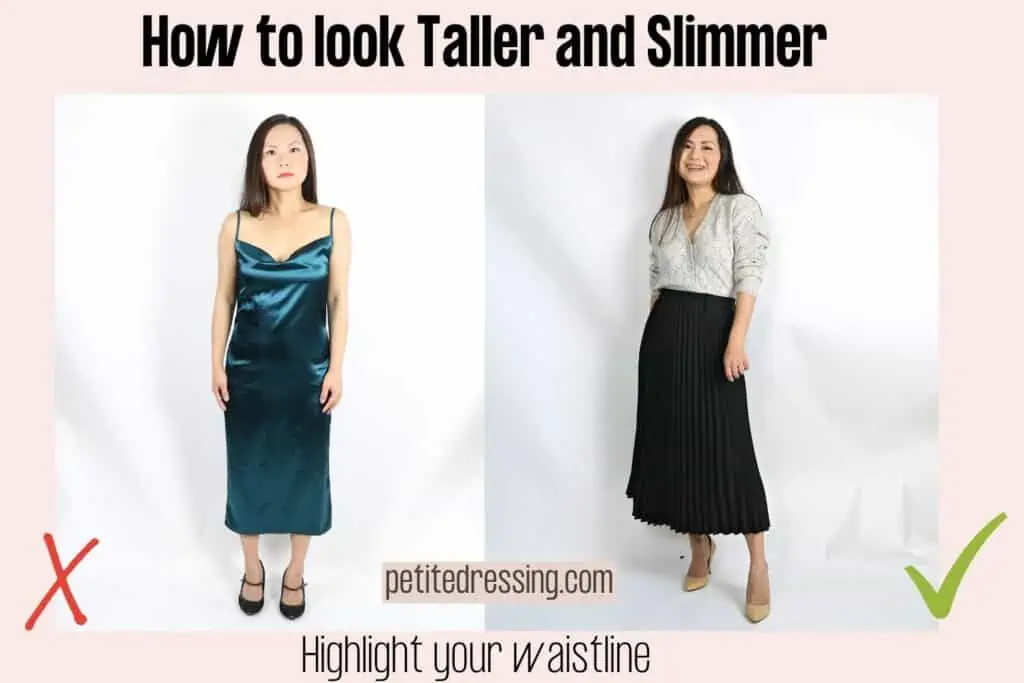 How can I dress to look slimmer