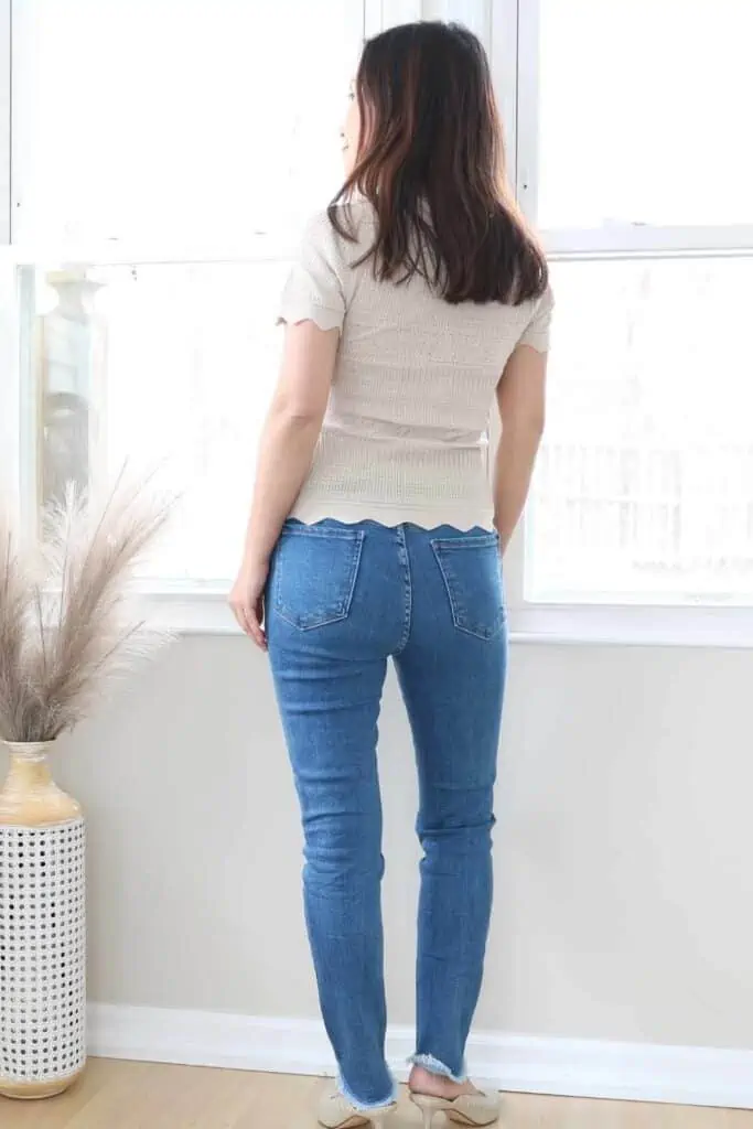 lystmrge Jeans That Make Your Butt Look Bigger Rip Pants for Women