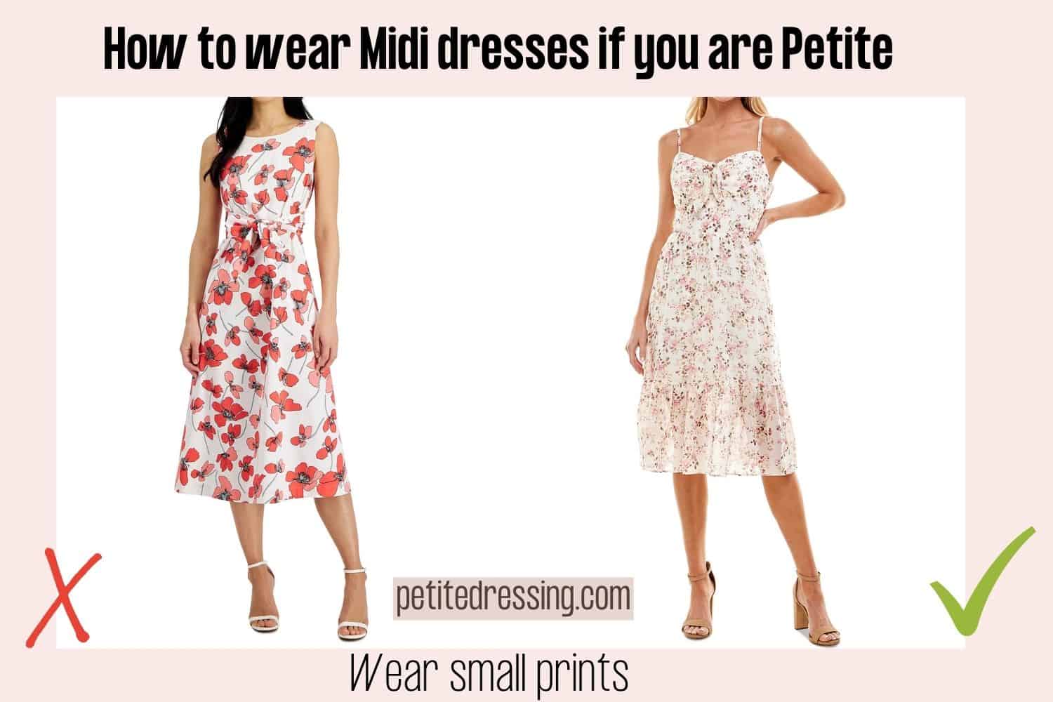 I'm 5'2", here's the 12 MustKnow Tips for Midi dress if you are Short