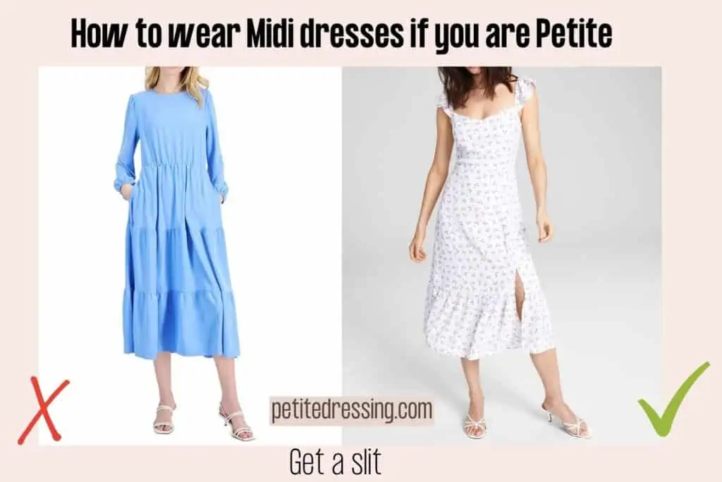 Midi dresses 2025 for short ladies